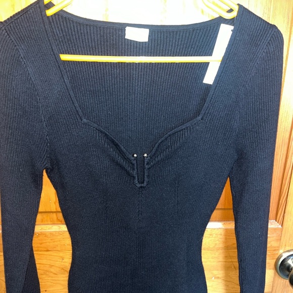Abercrombie & Fitch black sweater bodysuit size medium - Picture 15 of 15
